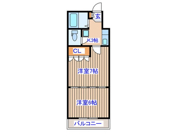 イ－グルハイツ萩野町の物件間取画像